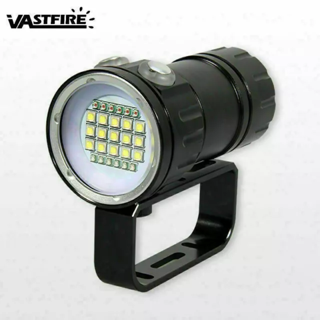 18LED/23LED High Lumens LED Photography Video Scuba Diving Flashlight Light IP68