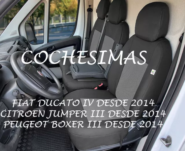 Fundas de asientos a medida para FIAT DUCATO IV Desde 2014 cubiertas forros