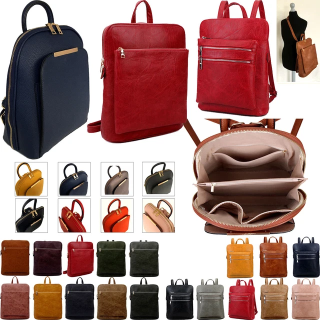 Damenrucksack Damen Rucksack Mädchen Reise Schultertasche Kunstleder Umhängetasche