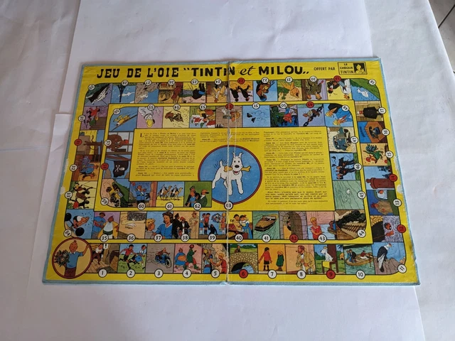 ANCIEN JEU DE l'oie TINTIN ET MILOU EUR 42,00 - PicClick FR