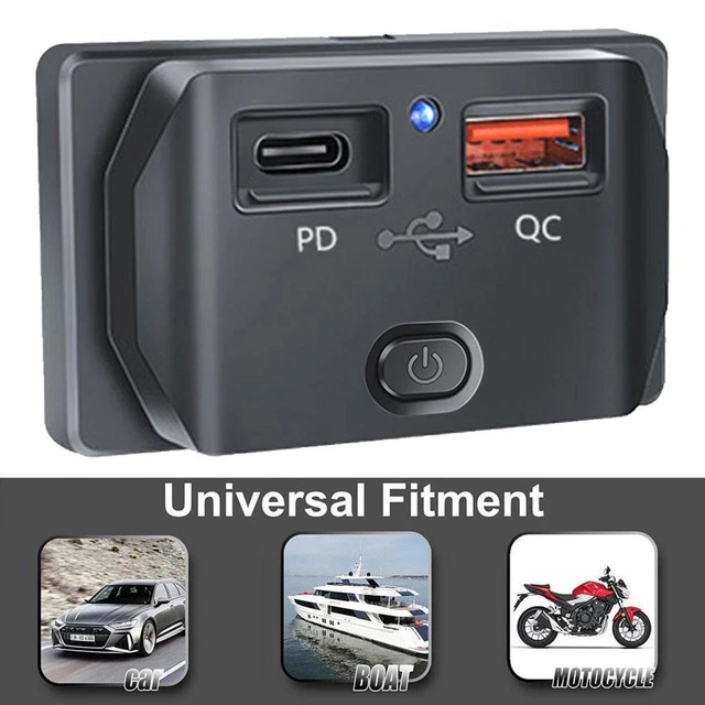 Hoco NZ9 95W Fast Charge Auto Caricabatterie Rapido con PD e QC Nero