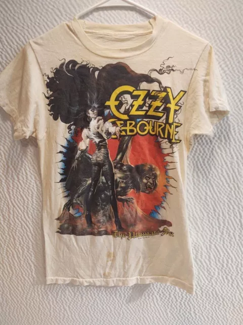 Ozzy Osbourne Reprint T Shirt The Ultimate Sin Tour Concert basic NH6400