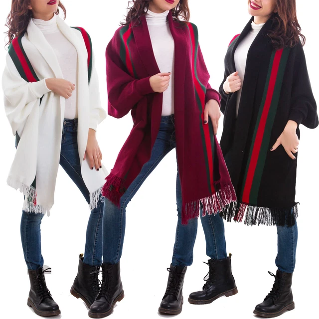 Chale Laine Poncho Châle Elégant Chaud Ouvert à Carré Automne Hiver Femme Écharpe Poncho Polaire Chale Laine Poncho Châle Elégant Chaud Ouvert à Carré Automne Hiver Femme Écharpe Poncho Polaire