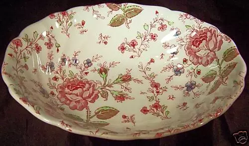 Johnson Brothers Rose Chintz 9" Oval Vegetable Bowl!