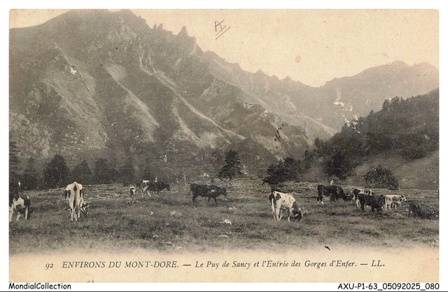 CPA 63 LE MONT DORE Pic du Capucin ( altitude 1473 m