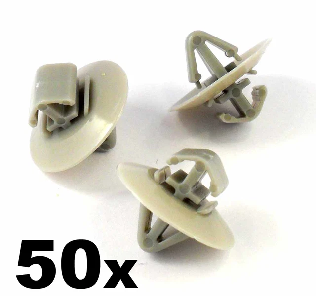 50PCS Clip De Moulure De Porte Voiture 856540 Compatible Peugeot 106 206 207 306 307 806 1007 - Clips Résistants ABS