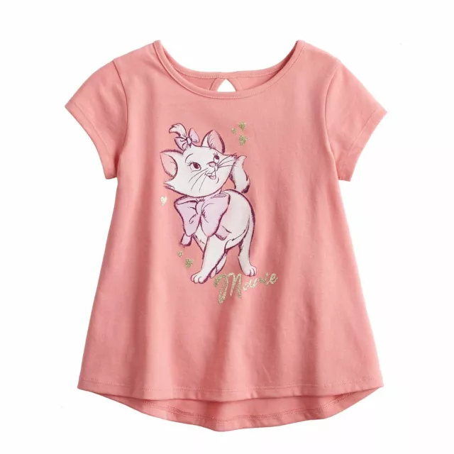 Disney Aristocats Marie Pink Toddler Girls Shirt Size 2T 3T 4T 5T New!