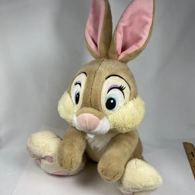 Disney Store Thumper Teddy Plush Stamped Bunny Rabbit 13.5 " Bambi Soft Toy