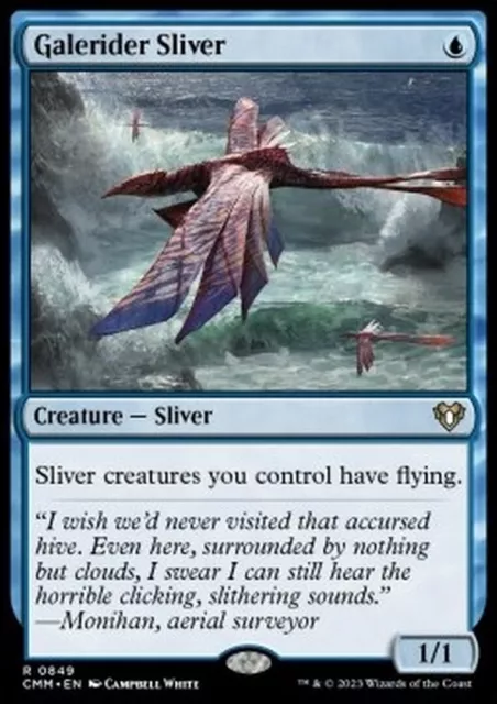 RUSH ENGLISH Slivoïde des bourrasques - Galerider Sliver MTG magic CMM