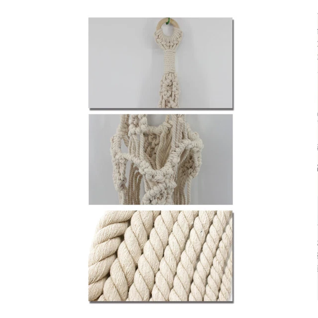 110 cm Pflanzen Aufhänger Blumentopf Pflanze Korb Halter für Indoor Outdo 10