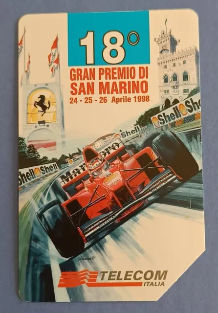 scheda telefonica Italia - 18° GP San Marino  - G 800 USATA scadenza 30.06.2000