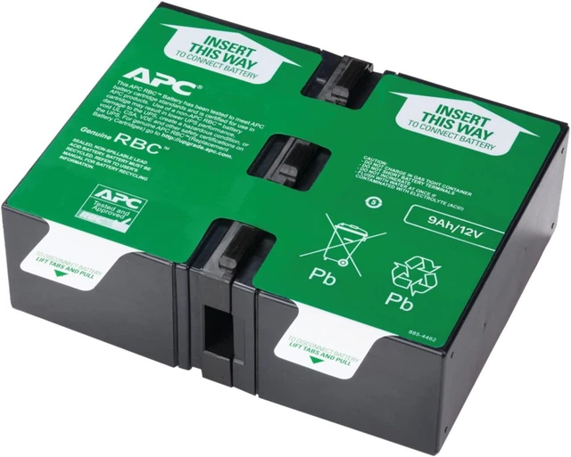 APC Replacement Battery Cartridge, VRLA battery, 9Ah, 24VDC DEFECTIVE/FOR PARTS!