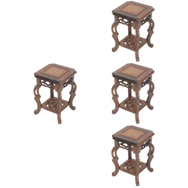 4x supporto vaso per piante da esposizione legno vaso da fiori base ufficio piedistallo espositivo
