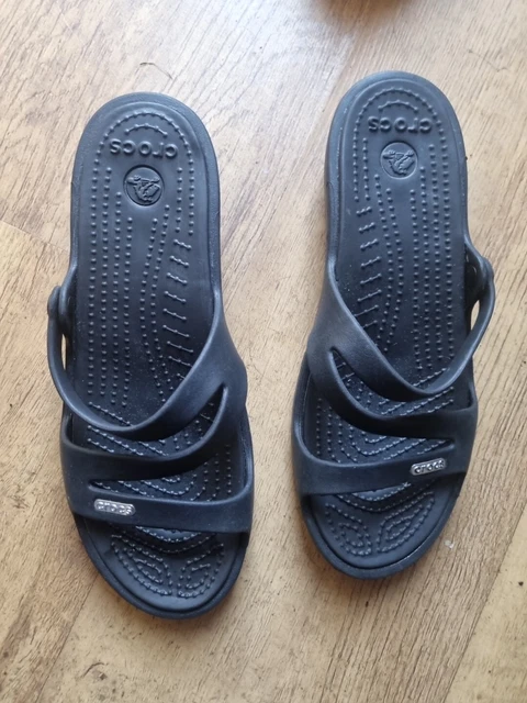 CROCS WOMENS PATRICIA Wedge Strappy Slip On Sandals size W 7.5 uk