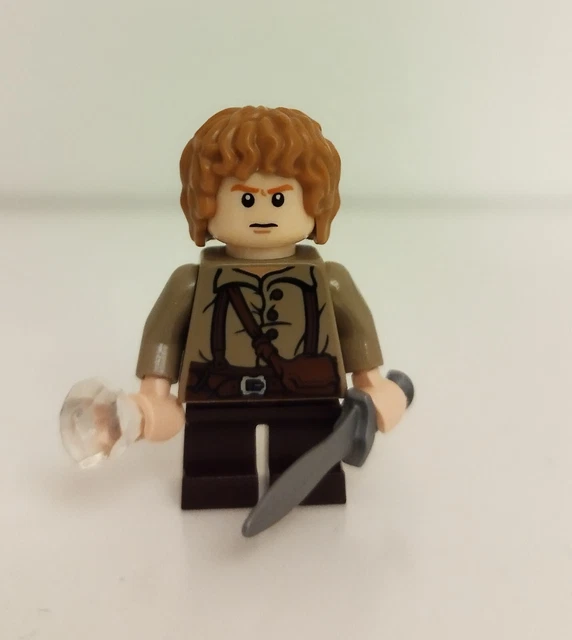 LEGO MINIFIGURE SAMWISE Gamgee LOR004 LOTR set 9470- NO CAPE / SANS ...
