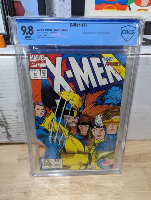 X-Men #11 CBCS 9.8 w/ WHITE PAGES from 1992 Marvel Classic Jim Lee Comic NOT CGC