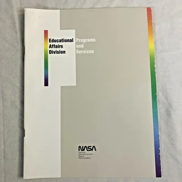 NASA Booklet Educational Affairs Division Programs And Services 1989 VIntage