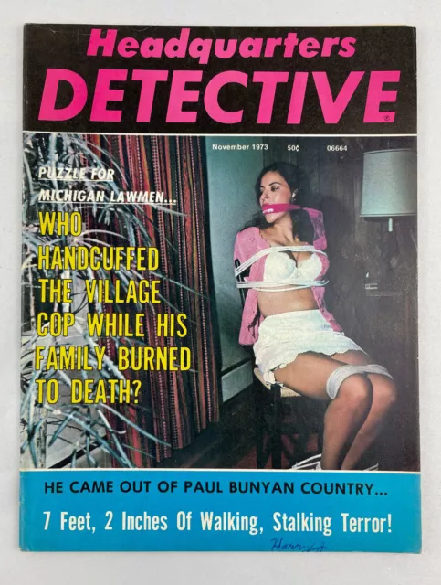 Headquarters Detective Magazine, November 1973, Vintage True Crime, Lizzy Borden