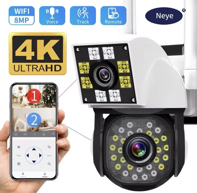 Mini caméra de surveillance sans fil Wifi 2022 P, dispositif de sécurité domestique, avec Vision nocturne infrarouge, détection de mouvement, 2 voies, 1080 - Accessoires téléphone & Objets connectés