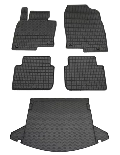 Gummi Fußmatten und Kofferraumwanne im Set für Mazda CX-5 II 2 ab 2017-