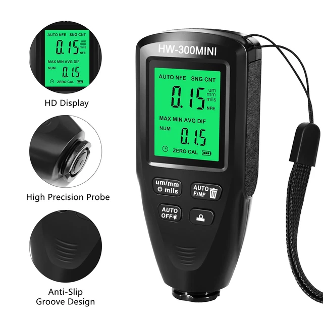 DIGITAL MIL THICKNESS Gauge Coating Thickness Gauges Paint Depth Gauge