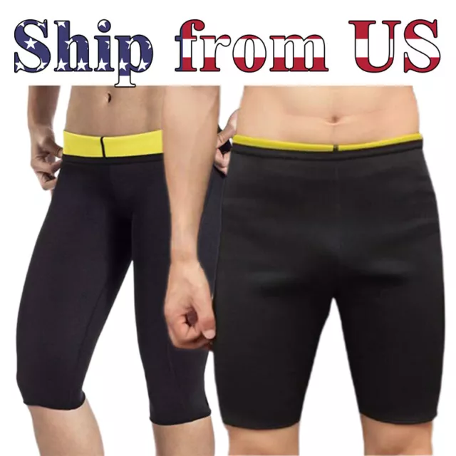 MAN'S & WOMEN'S Thermo Neoprene Sweat Sauna Body Shaper Pants Weight ...