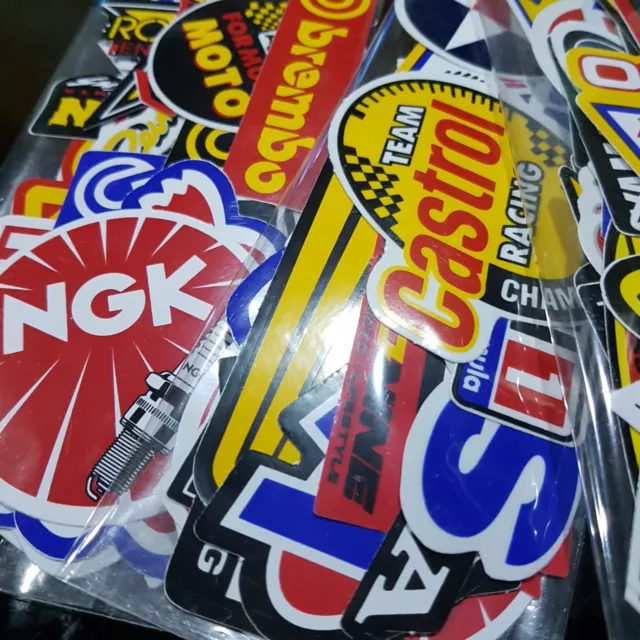 Lot of Car Racing Stickers Decals Motocross Motorcycles Vintage Decal Sticker