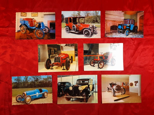 Lotto 8 cartoline MUSEO DELL AUTOMOBILE - anni  '60 - viaggiate - auto d'epoca