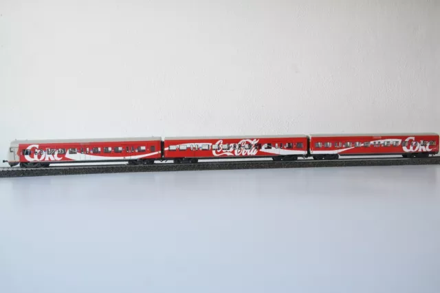 Märklin H0 MHI 4393 S-Bahn Zug mit Ganzwerbung  "Coca Cola" Epoche IV Neu in OVP