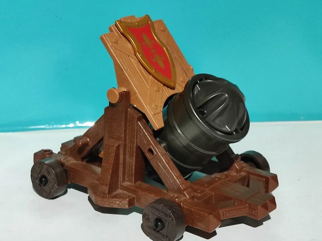 2x Palle Di Canna Di Fucile (Munizioni) Per Playmobil Cavaliere Crociato - Colore Nero - Usate