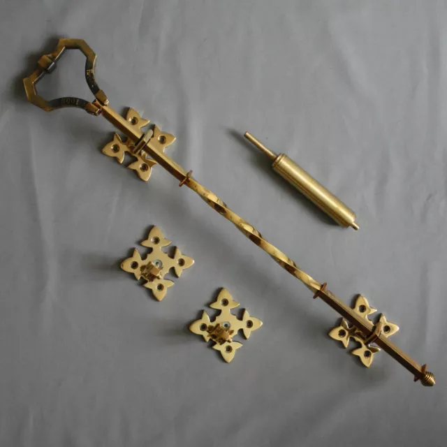 Victorian Inspired Brass Lichfield Bell Pull 2