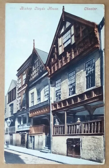 Old Postcard Bishop Lloyds House Chester Cheshire  Posted 1905