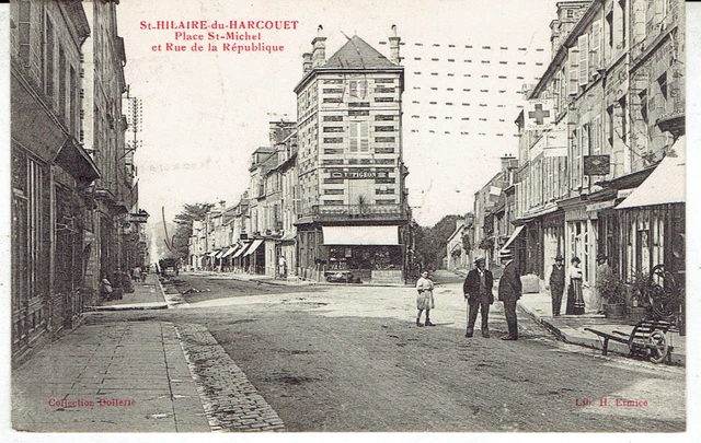 Carte Postale Ancienne - Saint Hilaire Du Harcouet - Scène De Marché Années 1900