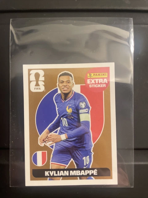 PANINI FIFA WORLD Cup 2026 Sticker Collection KYLIAN MBAPPE Extra ...