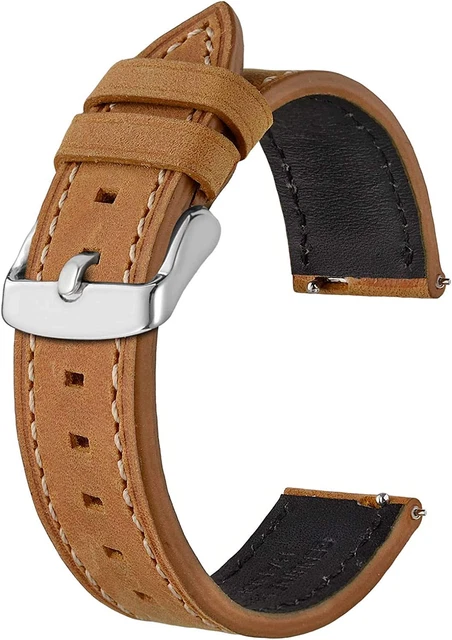 Cinturini per Orologi in Pelle, Cinturino Di Ricambio a Sgancio Rapido per Uomo