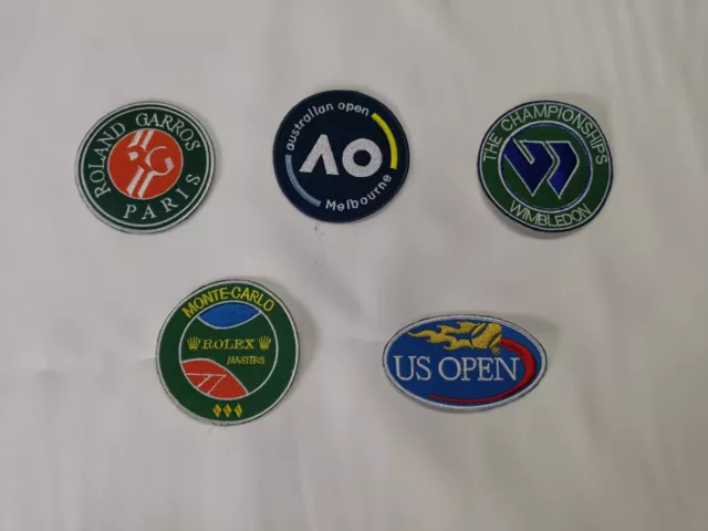 patch ecusson TENNIS ROLAND GARROS WIMBLEDON US OPEN MONTE CARLO AUSTRALIA OPEN