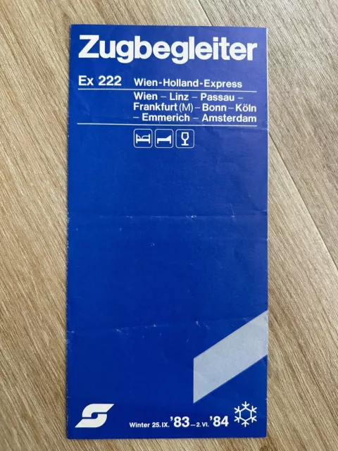 IZB Zugbegleiter, Ex 222 Wien Holland Express, Wien- Amsterdam, Winter 1983, ÖBB