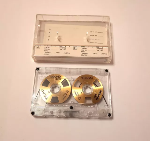 TEAC COBALT 46X R2R Reel to Reel Blank Audio Cassette Japan 1984