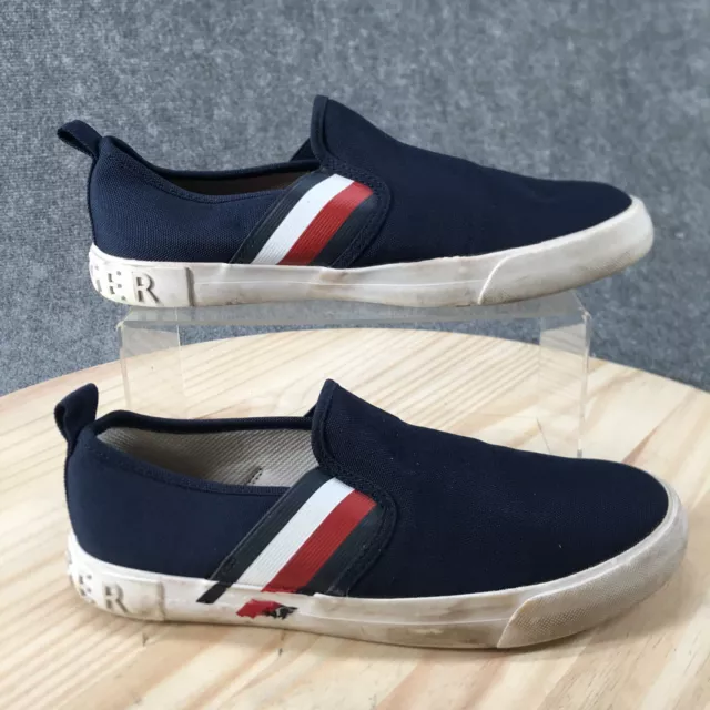 Tommy Hilfiger Shoes Womens 9 M Junna Flats Slip On Sneakers Blue Fabric Comfort