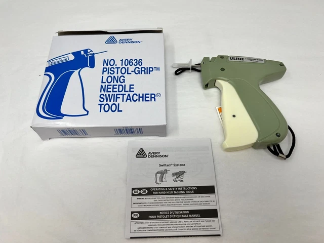 New Uline / Avery Long Needle Price Tag Gun Swiftacher Tool Fast Free Shipping!