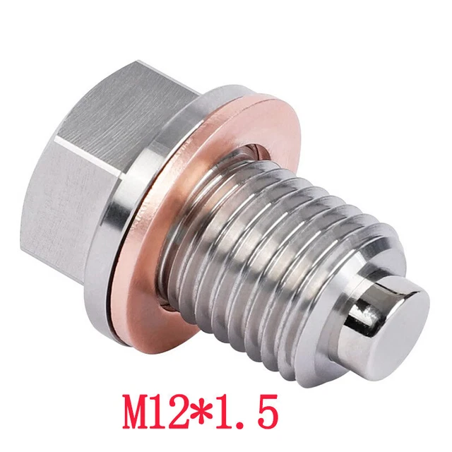 Magnetic Car Engine Oil Pan Drain Plug Nut Bolt Crush Washer
