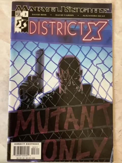 District X #3 (Marvel Knights 2004) David Hine VF