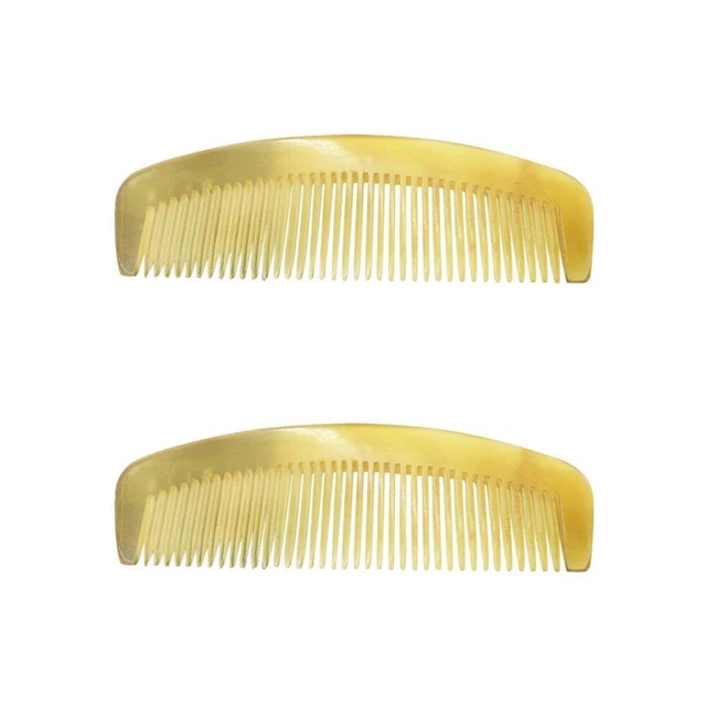 2 Pack Man Anti-static Comb Handmade Pocket Fine Hair Combs Without Handle