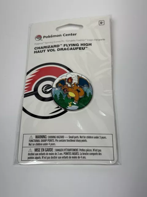 Exclusive Pokémon Center Charizard Flying High Pokémon Spinning Scenes Pin