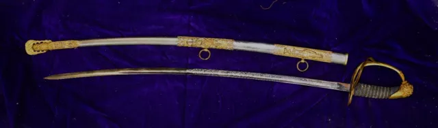 Ceremonial Calvalry Saber, Antique Knights of Pythus sword, Rare