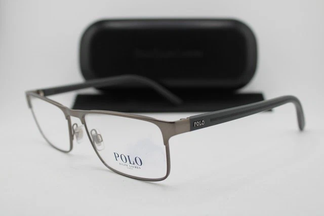 Polo Ralph Lauren Ph 1118 9157 Brushed Dark Gunmetal Eyeglasses 54-17-140 NEW POLO RALPH LAUREN PH 1157 9157 GUNMETAL HAVANA AUTHENTIC  main image 4