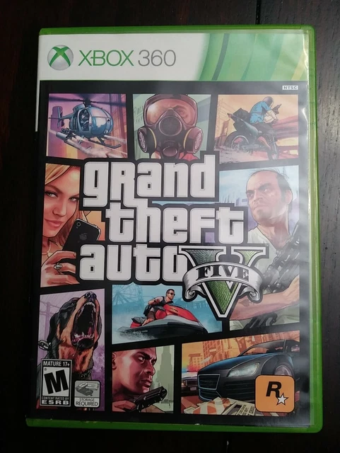 GRAND THEFT AUTO Five GTA V XBOX 360 Game Disk One Only + Manual & Map ...