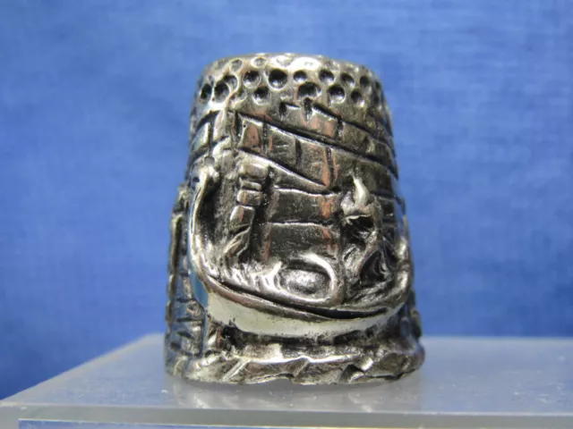 Dé à coudre en argent "venise" /  silver thimble/ Fingerhut silber