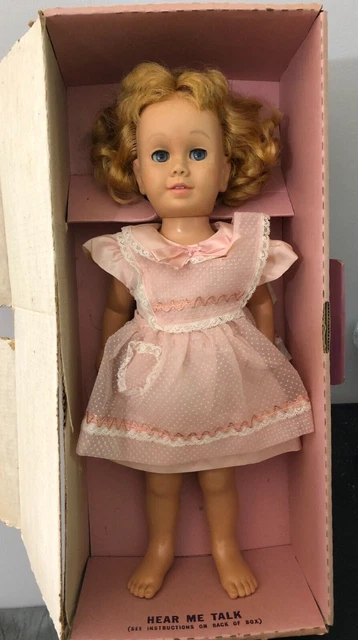 1959 Chatty Cathy doll, original box, warranty registration card, clothes 1959 Chatty Cathy doll, original box, warranty registration card, clothes