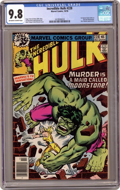 Incredible Hulk #228 CGC 9.8 1978 1618500024 1st app. Moonstone